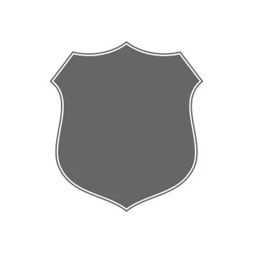 Shield icon shape emblem Illustrazione stock