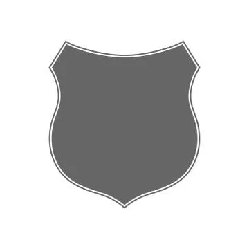 Shield icon shape emblem Stock Illustration