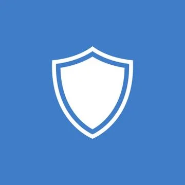 Shield icon, shield vector illustration Illustrazione stock