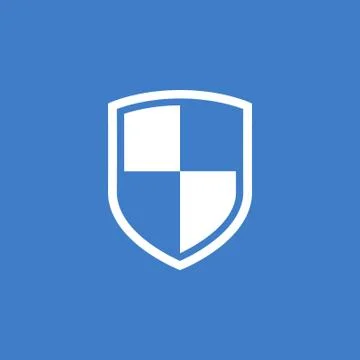Shield icon, shield vector illustration Illustrazione stock