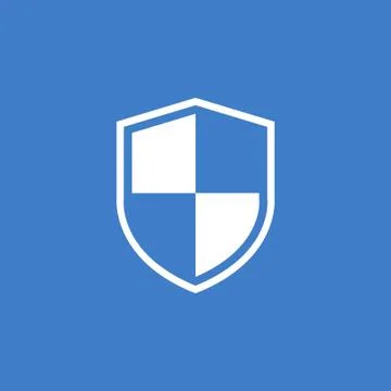 Shield icon, shield vector illustration Illustrazione stock