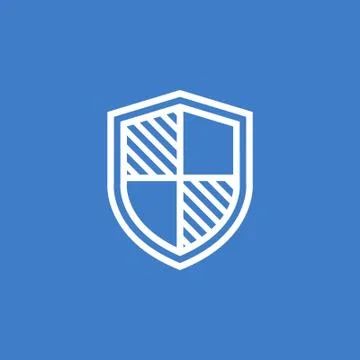 Shield icon, shield vector illustration Illustrazione stock