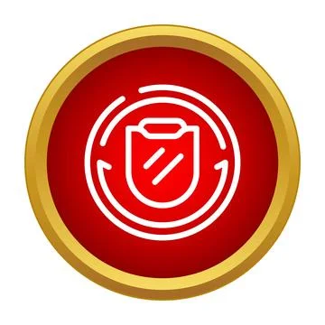 Shield icon symbolizing antivirus security and data protection Illustrazione stock