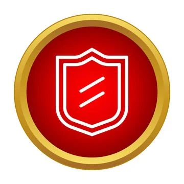 Shield icon symbolizing digital security and data protection Illustrazione stock