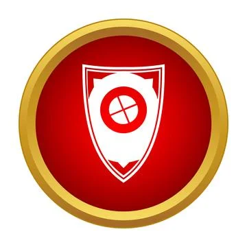 Shield icon symbolizing protection, security, and defense Stock Illustration