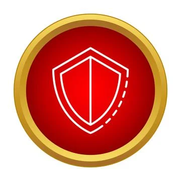Shield icon symbolizing security and digital protection 스톡 일러스트