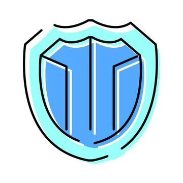 Shield icon symbolizing security, protection, and data safety 스톡 일러스트