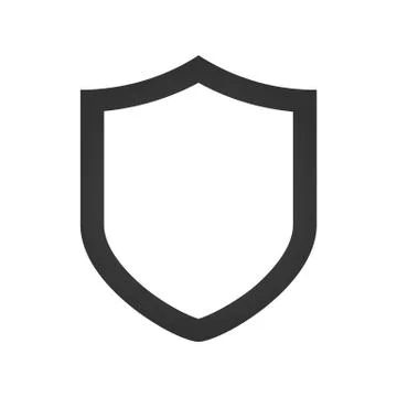 Shield Icon in trendy flat style isolated on white background. Shield symbol for Stock Illustration