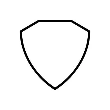 Shield Icon in trendy flat style Stock Illustration