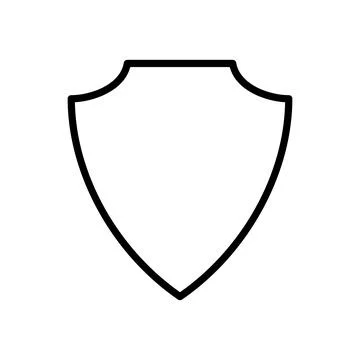 Shield Icon in trendy flat style Stock Illustration