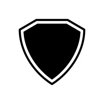 Shield Icon in trendy flat style Stock Illustration