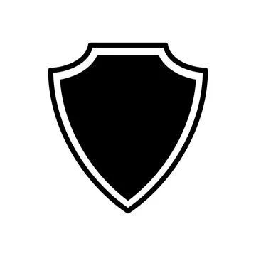 Shield Icon in trendy flat style Stock Illustration