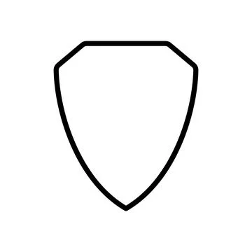Shield Icon in trendy flat style Stock Illustration