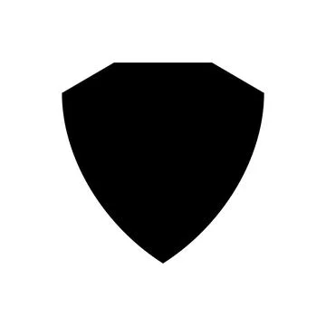 Shield Icon in trendy flat style Stock Illustration