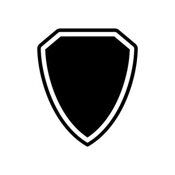 Shield Icon in trendy flat style Stock Illustration