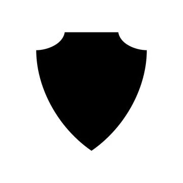 Shield Icon in trendy flat style Stock Illustration