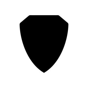 Shield Icon in trendy flat style Stock Illustration