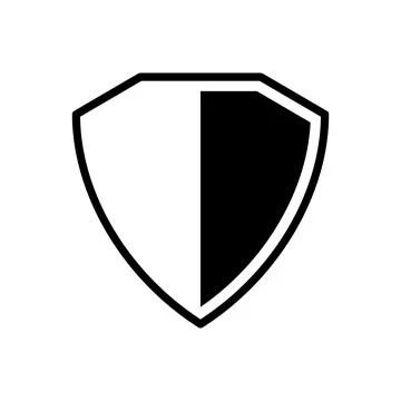 Shield Icon in trendy flat style Stock Illustration