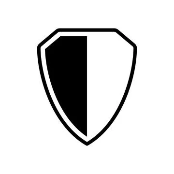 Shield Icon in trendy flat style Stock Illustration