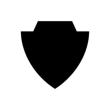Shield Icon in trendy flat style Stock Illustration