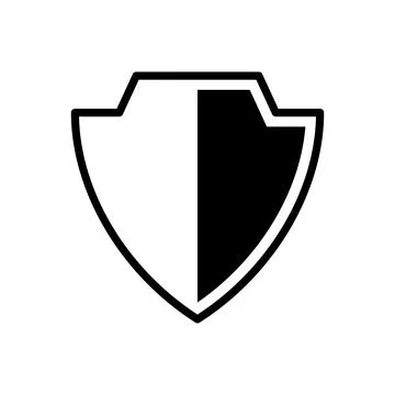 Shield Icon in trendy flat style Stock Illustration