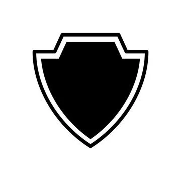 Shield Icon in trendy flat style Stock Illustration