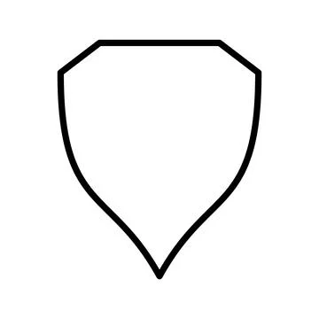 Shield Icon in trendy flat style Stock Illustration