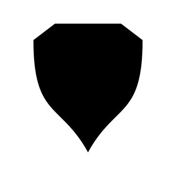 Shield Icon in trendy flat style Stock Illustration