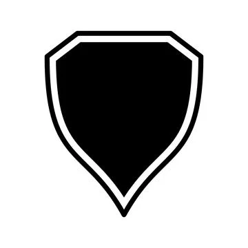 Shield Icon in trendy flat style Stock Illustration