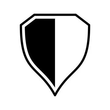 Shield Icon in trendy flat style Stock Illustration