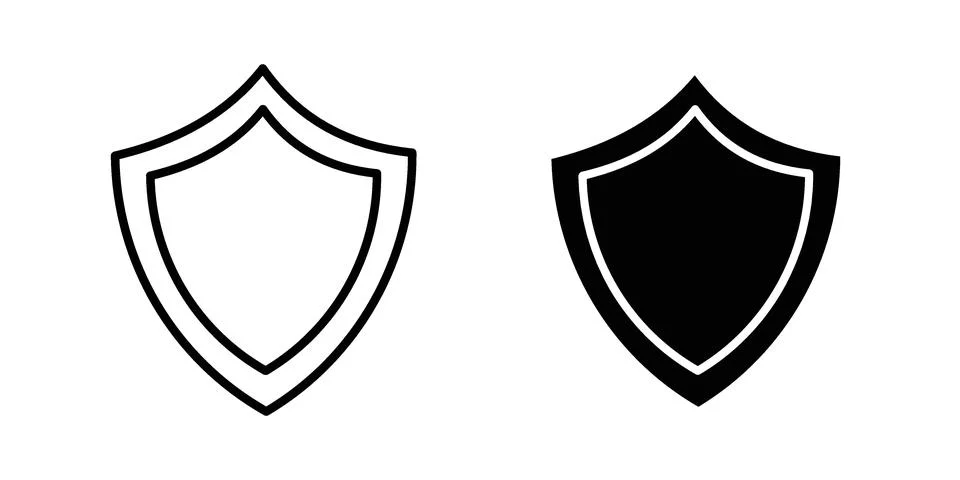 Shield icon vector design illustrations Stock Illustration