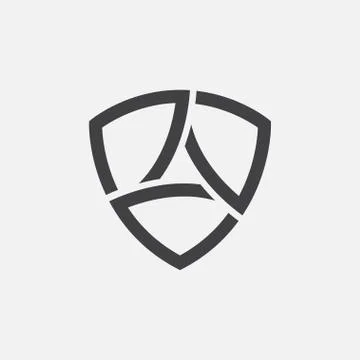 Shield icon vector Stock Illustration