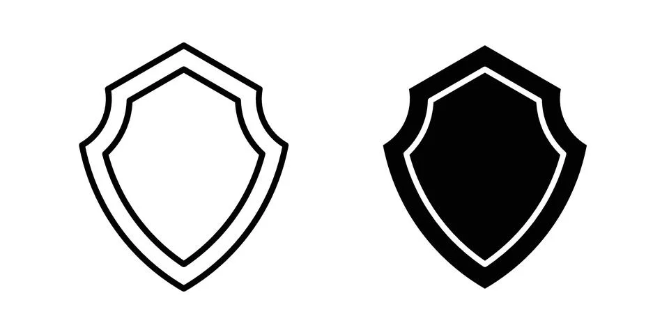 Shield icon vector, illustration icon set Stock Illustration