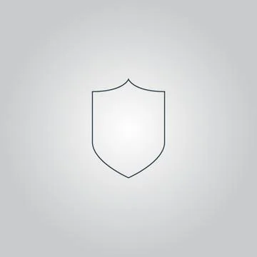 Shield icon, vector illustration Stock Illustration