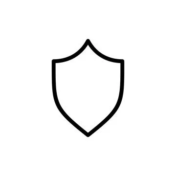 Shield icon vector illustration. Protection icon. Security sign and symbol Illustrazione stock
