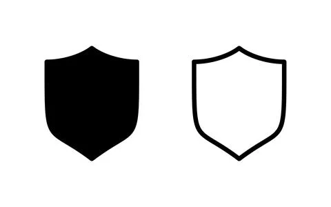 Shield icon vector illustration. Protection icon. Security sign and symbol Stock Illustration