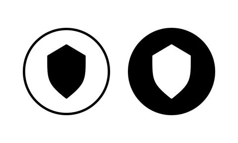 Shield icon vector illustration. Protection icon. Security sign and symbol Illustrazione stock
