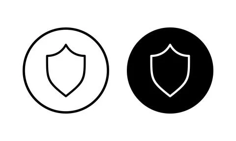 Shield icon vector illustration. Protection icon. Security sign and symbol Stock Illustration