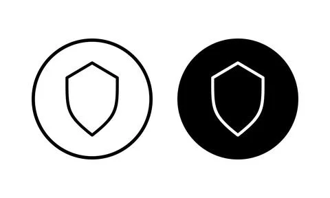 Shield icon vector illustration. Protection icon. Security sign and symbol Stock Illustration