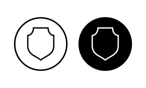 Shield icon vector illustration. Protection icon. Security sign and symbol 库存插图