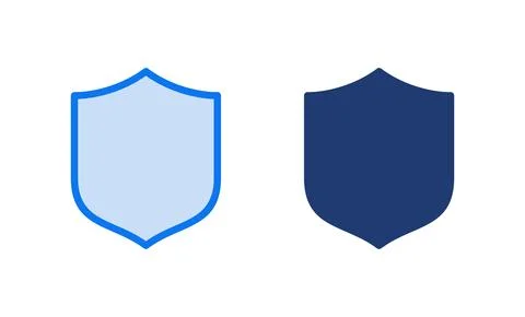 Shield icon vector illustration. Protection icon. Security sign and symbol Stock Illustration