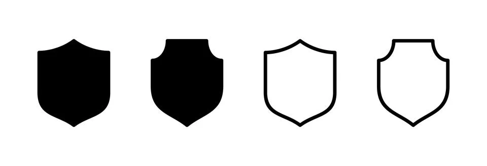 Shield icon vector illustration. Protection icon. Security sign and symbol Stock Illustration