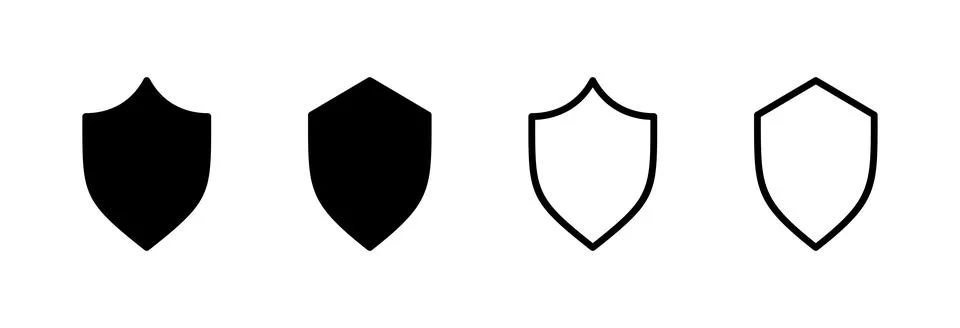 Shield icon vector illustration. Protection icon. Security sign and symbol Stock Illustration