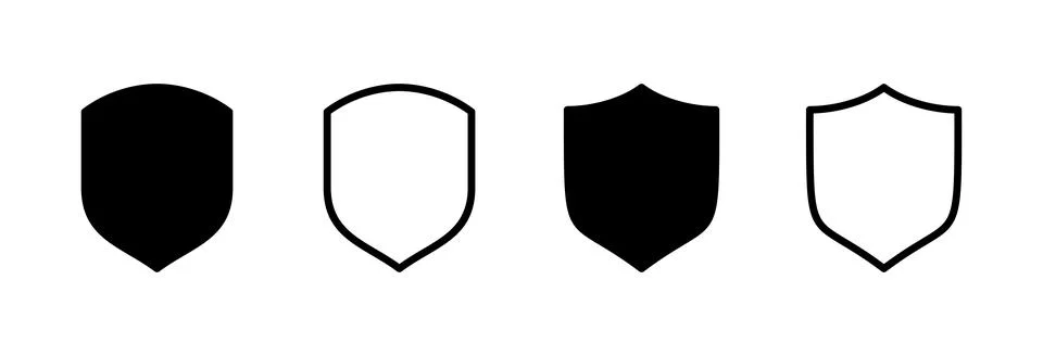 Shield icon vector illustration. Protection icon. Security sign and symbol 스톡 일러스트