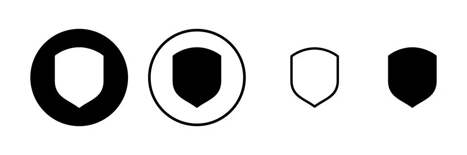 Shield icon vector illustration. Protection icon. Security sign and symbol Stock Illustration