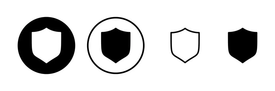 Shield icon vector illustration. Protection icon. Security sign and symbol Stock Illustration