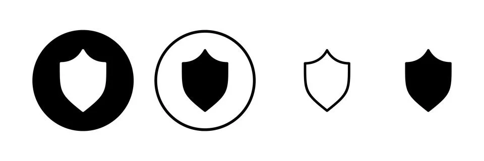 Shield icon vector illustration. Protection icon. Security sign and symbol Stock Illustration