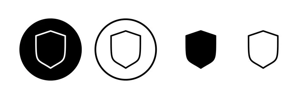 Shield icon vector illustration. Protection icon. Security sign and symbol Stock Illustration