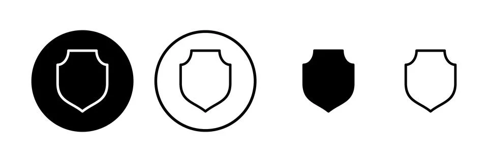 Shield icon vector illustration. Protection icon. Security sign and symbol Stock Illustration