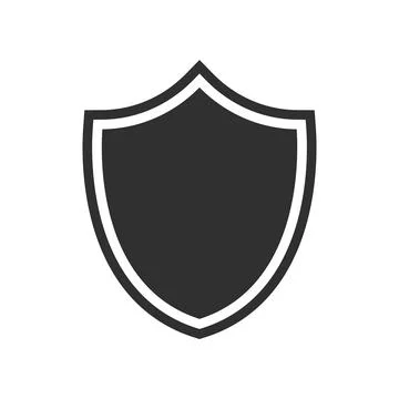 Shield icon vector isolated. Secure and protection icon symbol illustration Stock Illustration